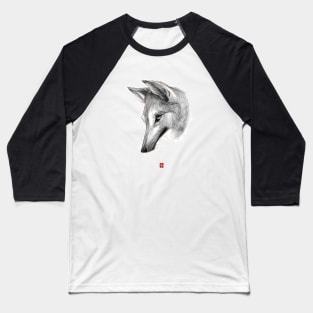 Sketchy Wolf Head Baseball T-Shirt